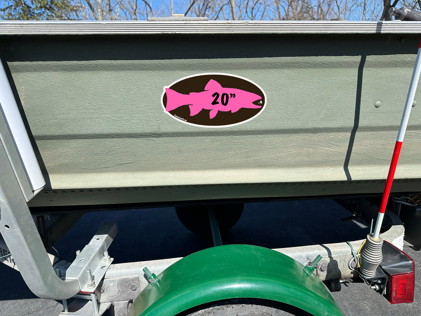 Premium Pink Trout Personal Best Vinyl Decal