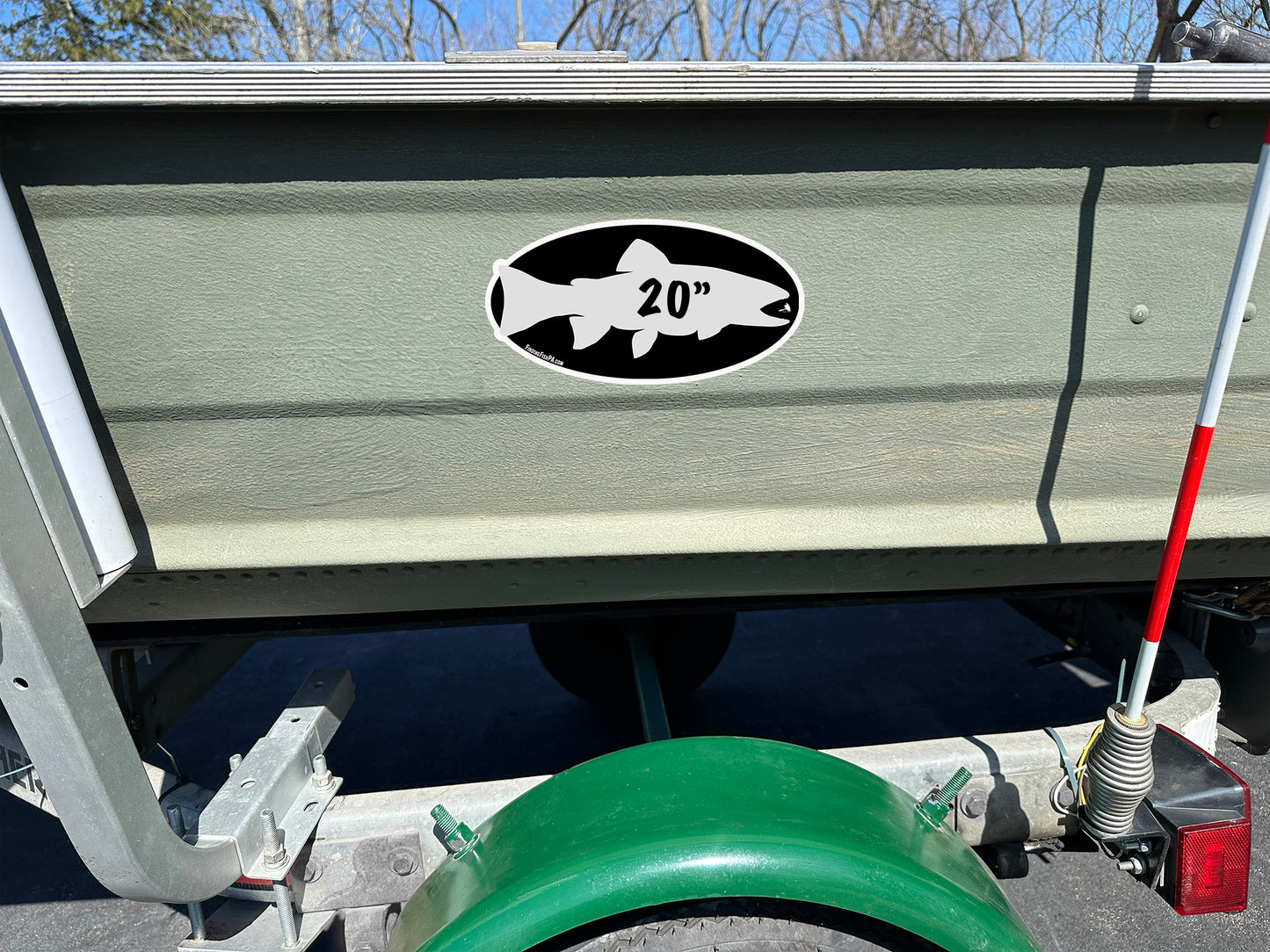 Premium Grey Trout Personal Best Vinyl Decal