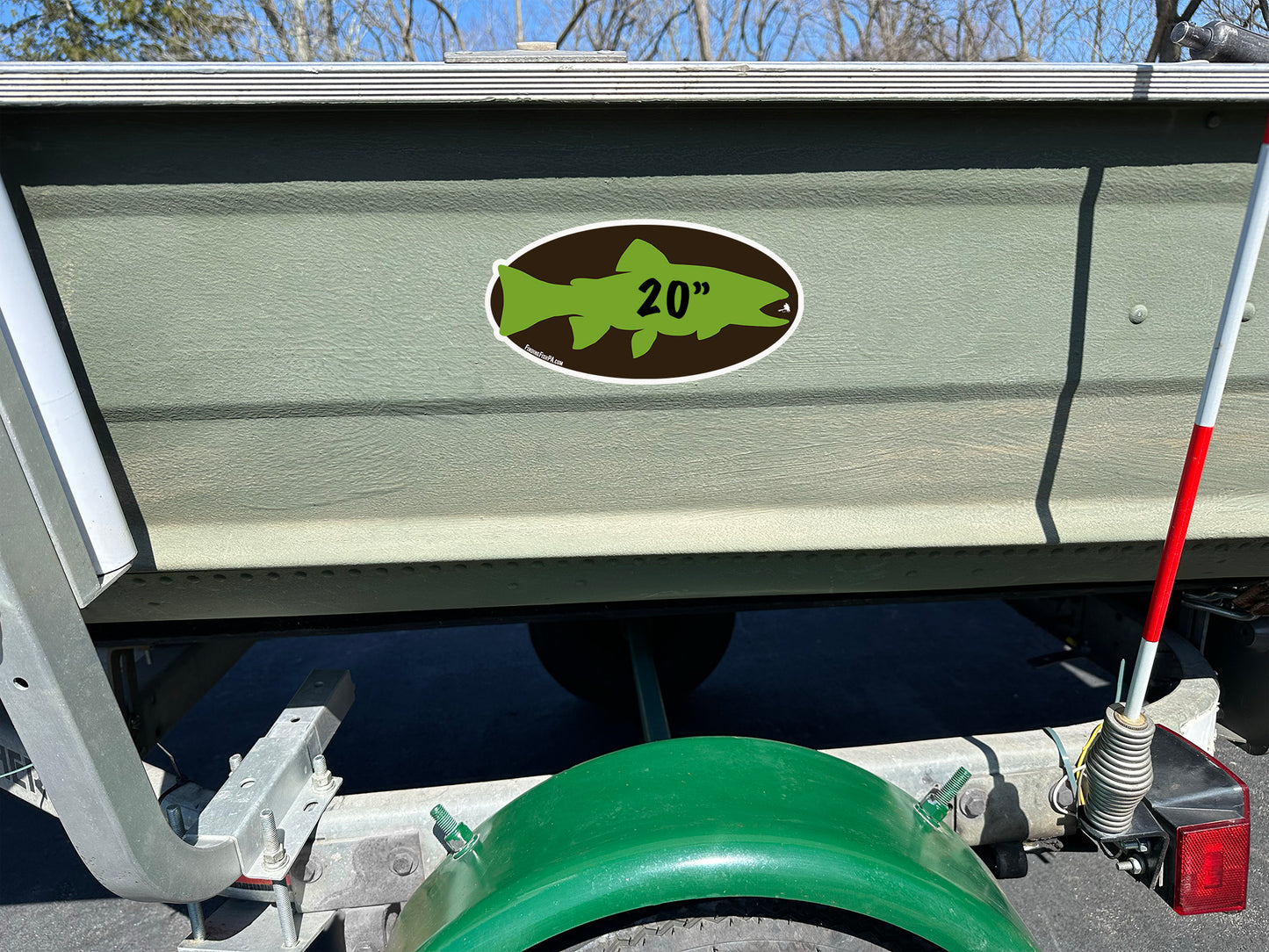 Premium Green Trout Personal Best Vinyl Decal
