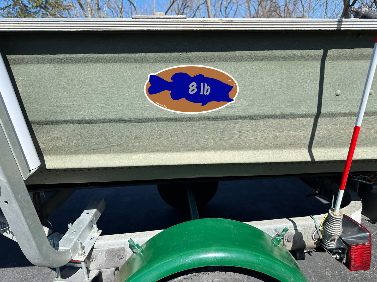 Premium Blue Fatty Largemouth Bass Personal Best Vinyl Decal