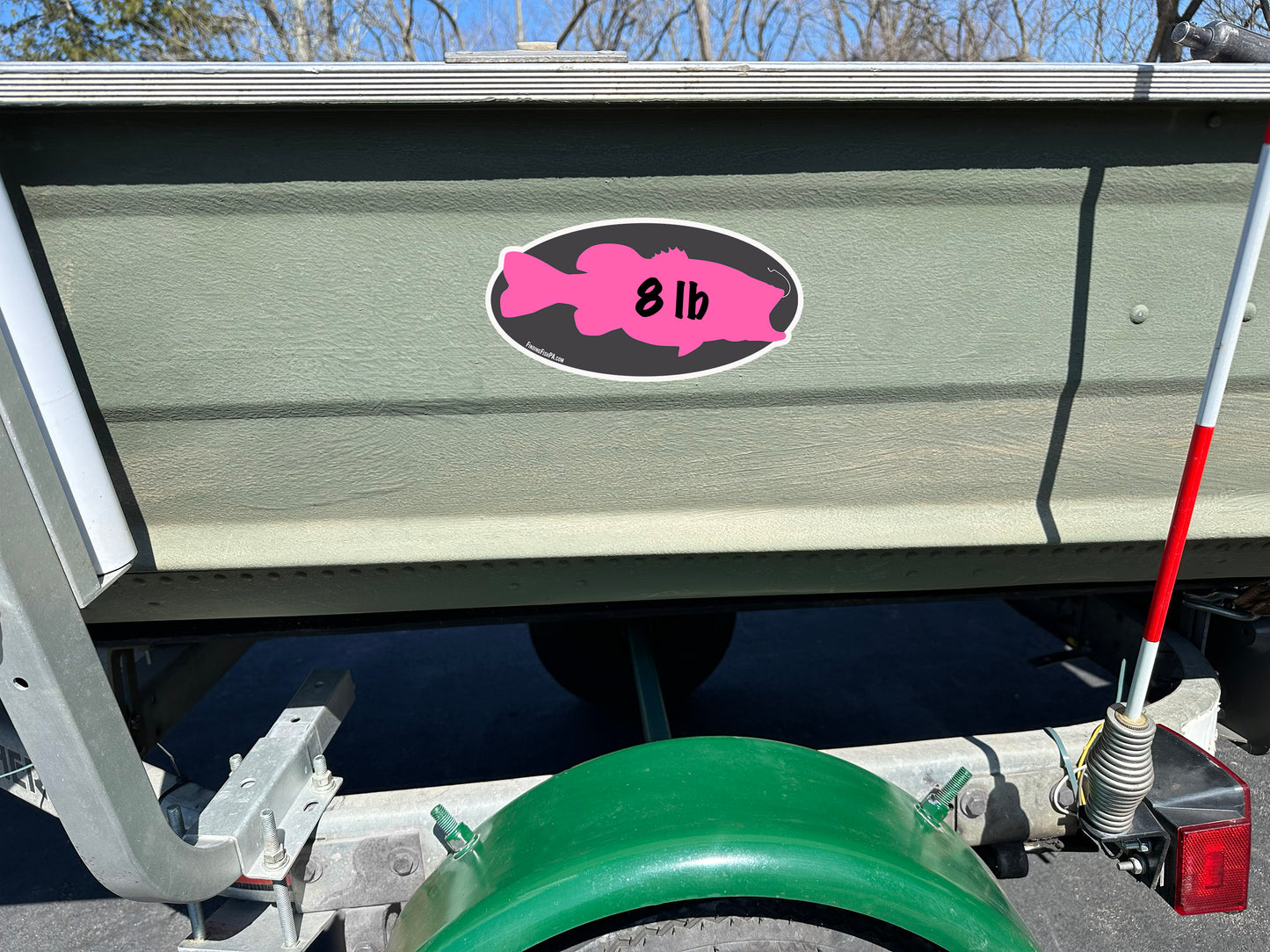 Premium Pink Fatty Largemouth Bass Personal Best Vinyl Decal