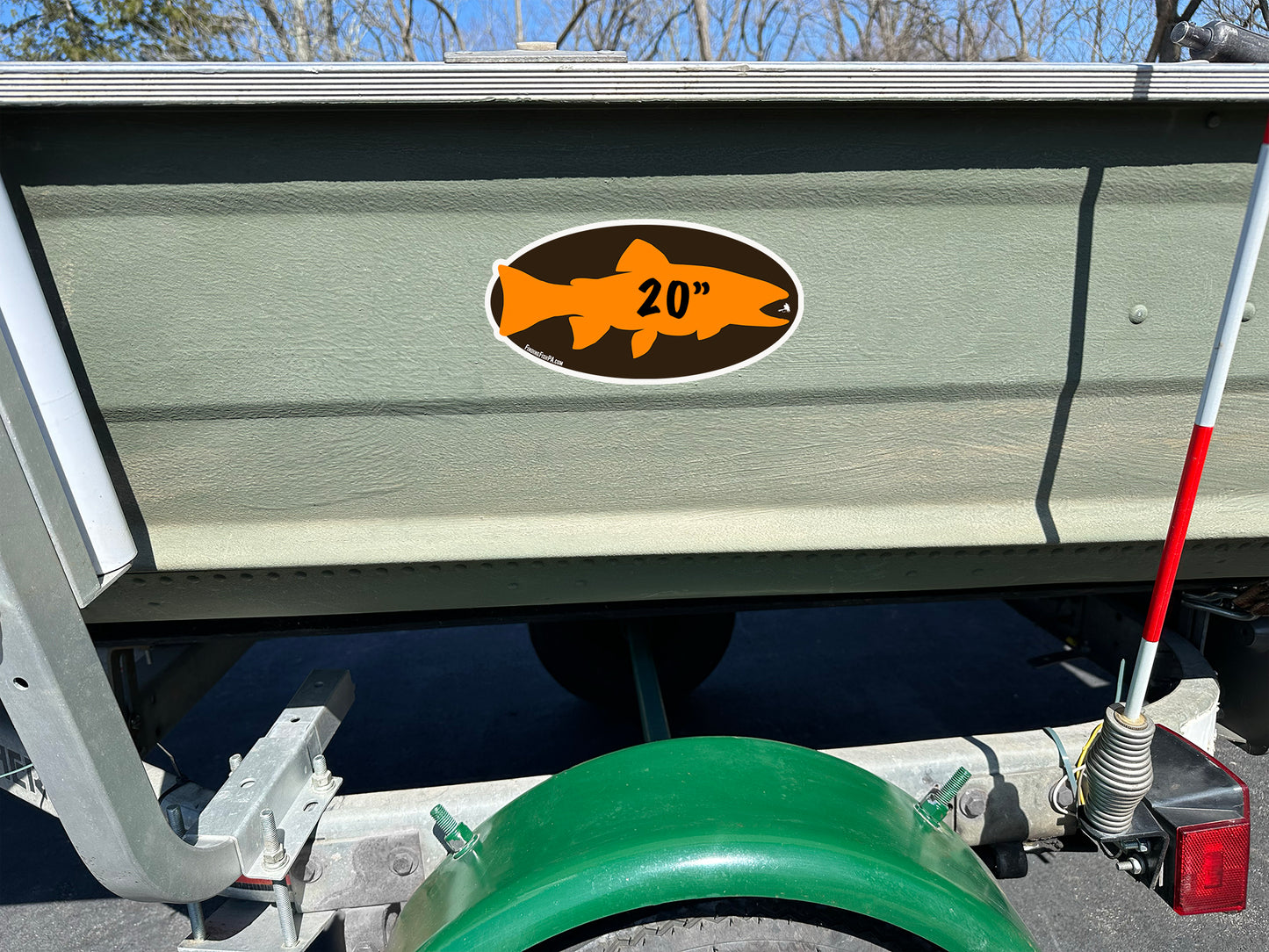 Premium Orange Trout Personal Best Vinyl Decal