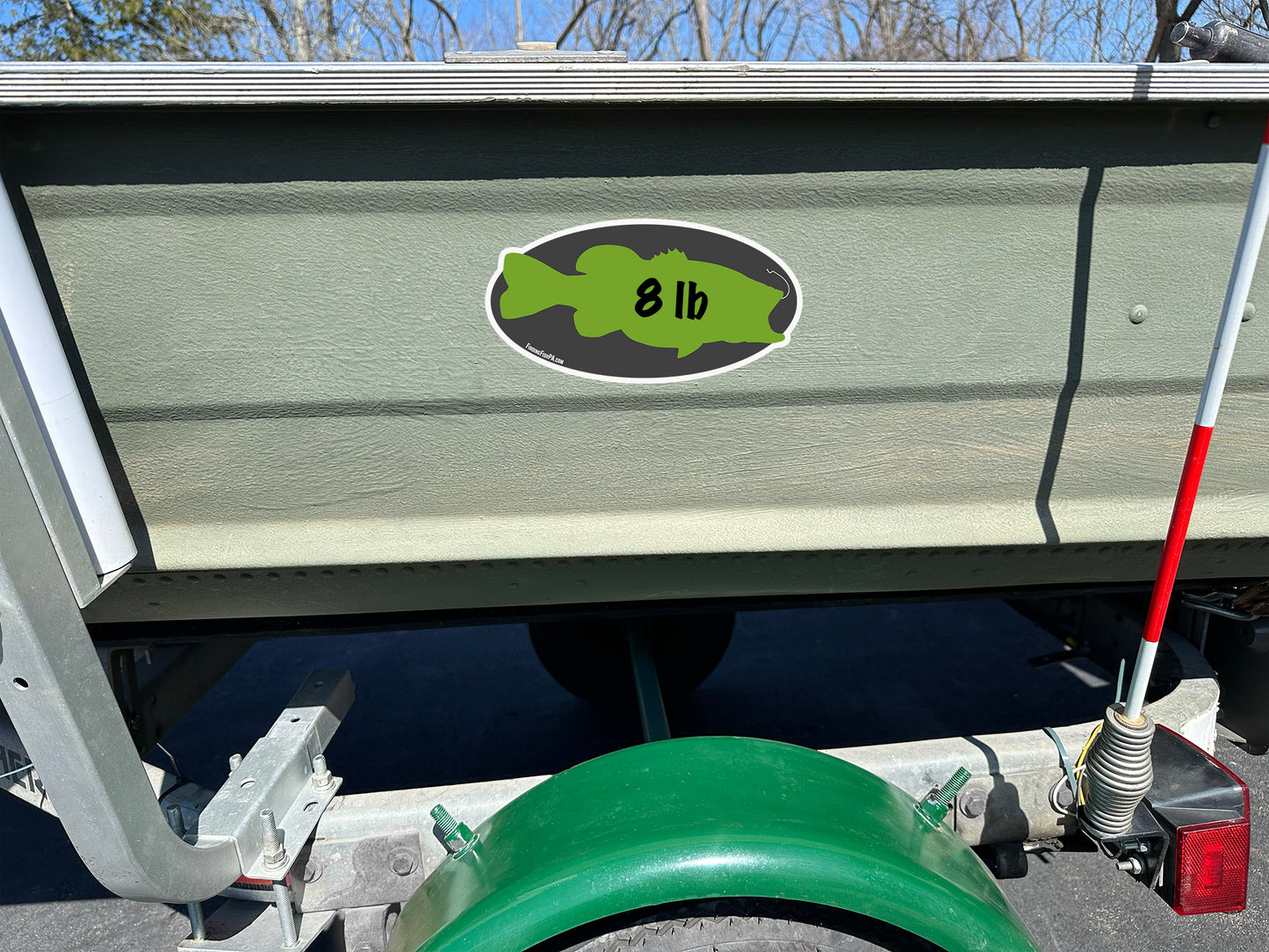 Premium Green Fatty Largemouth Bass Personal Best Vinyl Decal