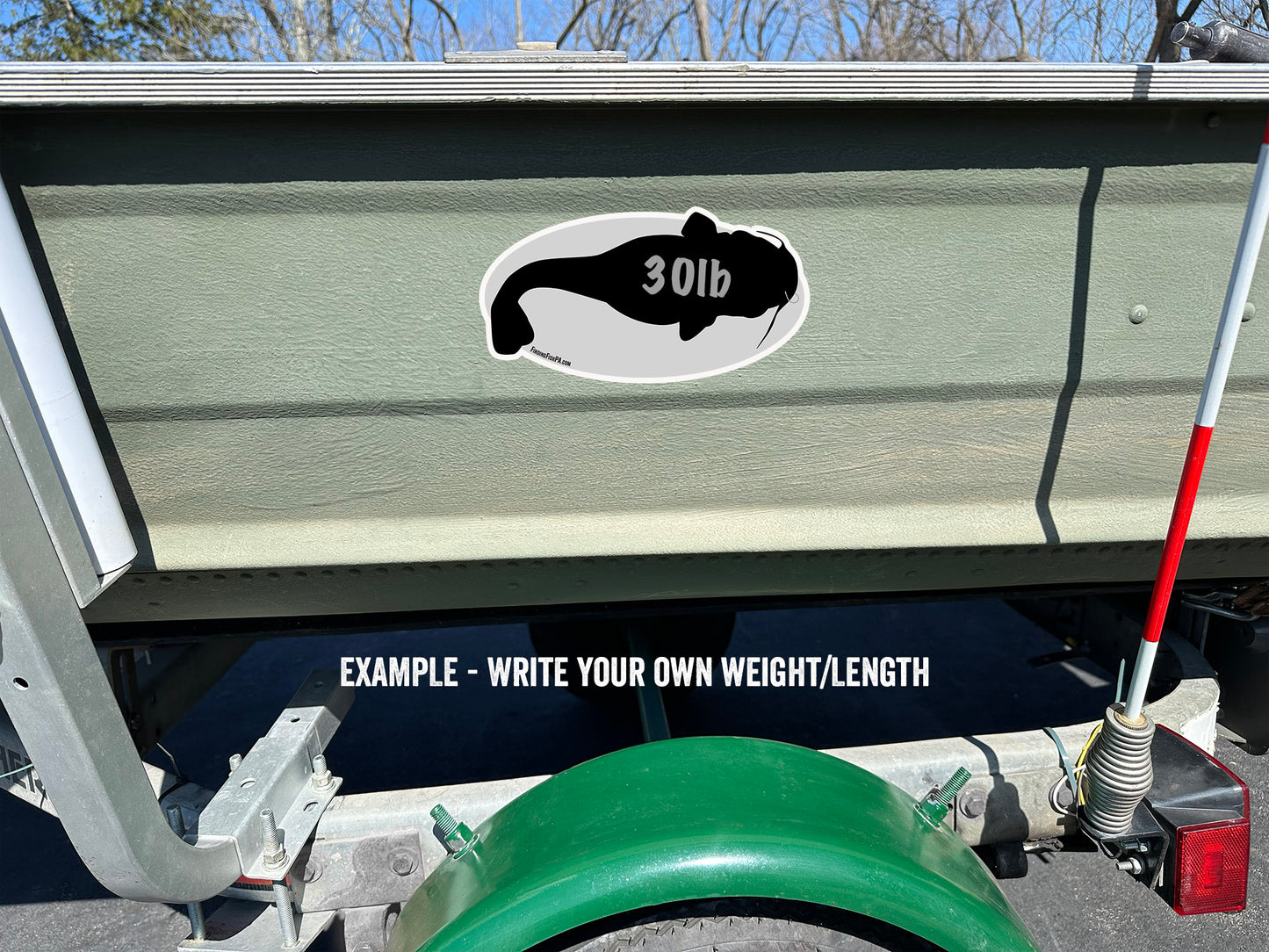 Premium Black Catfish Personal Best Vinyl Decal