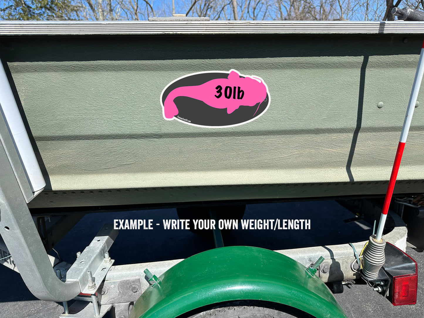 Premium Pink Catfish Personal Best Vinyl Decal